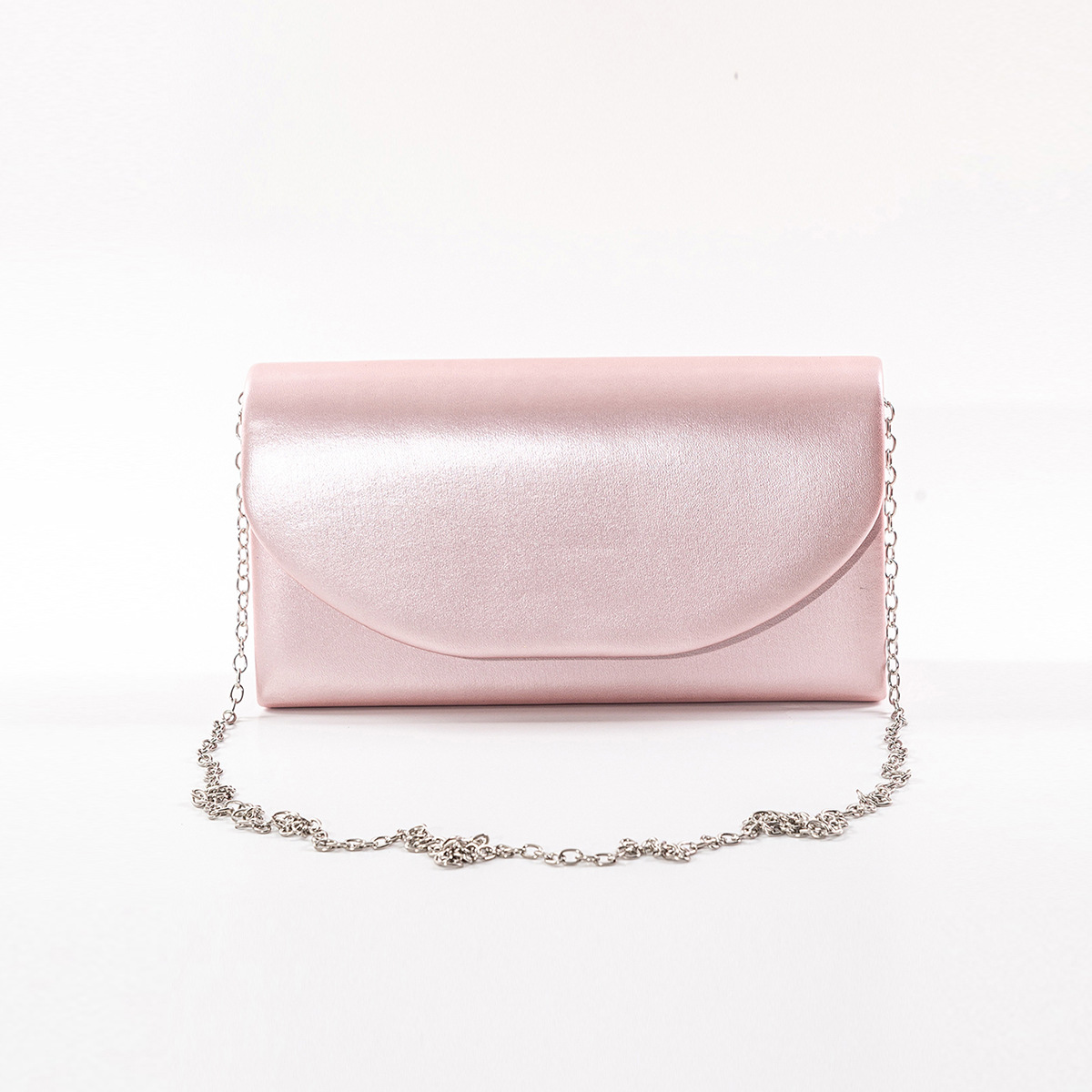 Wholesale PU Pure Color Evening Bag, Unique Minimalist Elegant High-End Chain Crossbody Bag, Fashionable and Versatile Evening Bag
