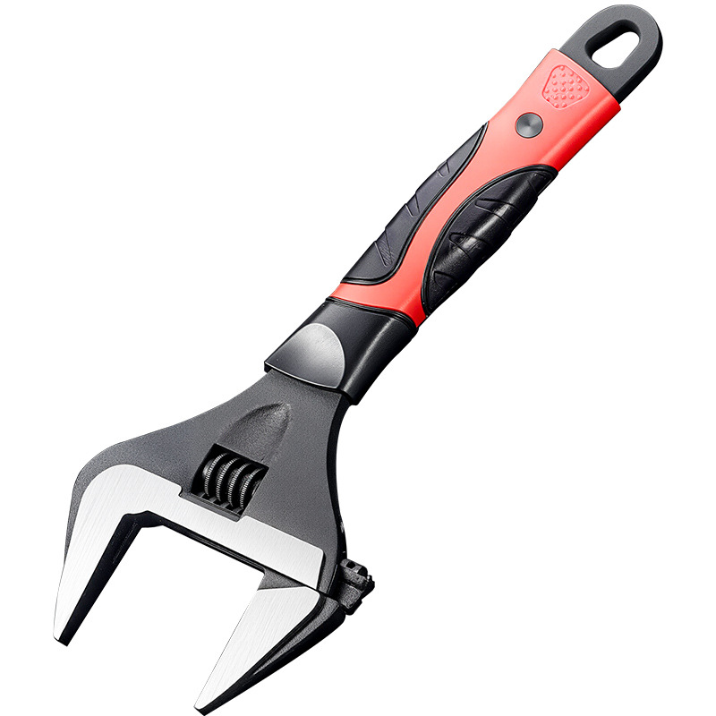 Llave universal de gran apertura de gran angular de alta dureza, grado industrial, multifuncional de mango corto, llave de gran apertura para baño, boca viva