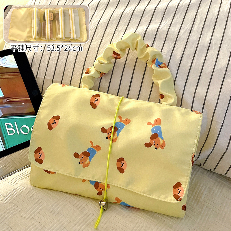 Bolsa de almacenamiento portátil para cachorros - amarillo