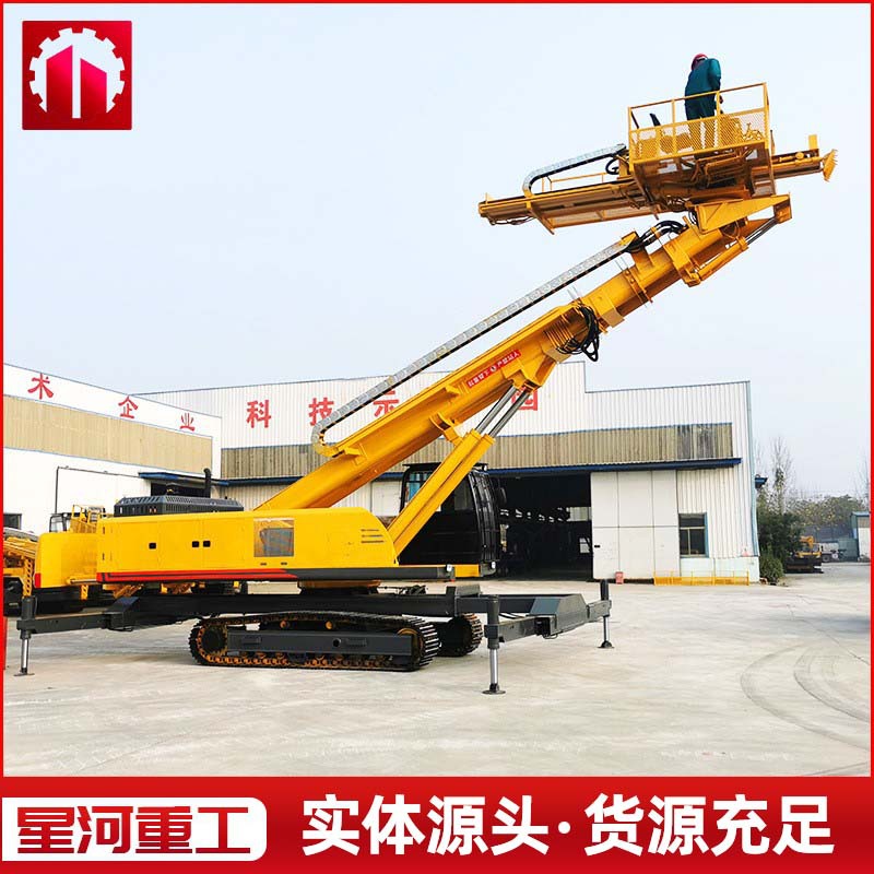 履带式锚固钻机18米护坡钻机液压上下旋转多角度边坡支护气动钻机