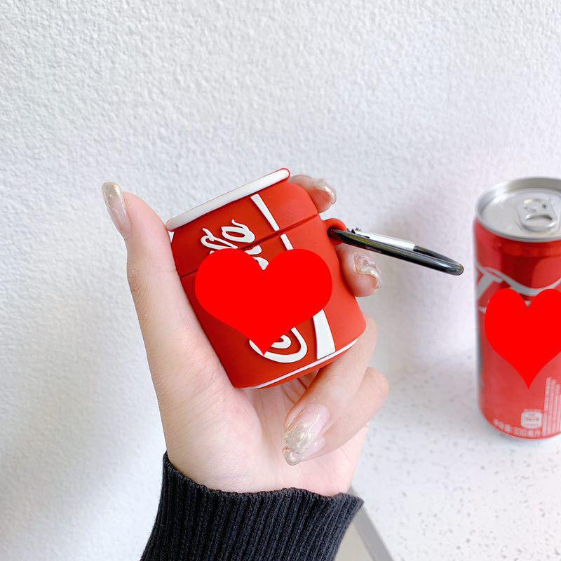 Airpods caso protector oso Apple Bluetooth auricular inalámbrico de dibujos animados lindo caja de silicona Shell aplicable