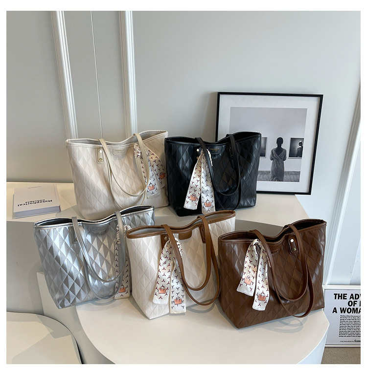 Women's Tote Bag Large Capacity Pu Leather Versatile Handbag_voghion.com