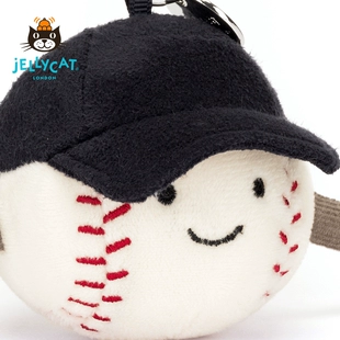 Мягкая игрушка Jellycat бейсбольный мяч брелок для рюкзака подарок