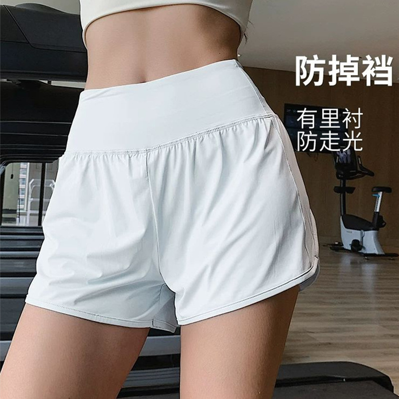Summer New Style Yoga Shorts for Women, Loose, Quick-Drying, Breathable, Anti-Exposure, Training, Running, Sports and Fitness Three-Quarter Pants