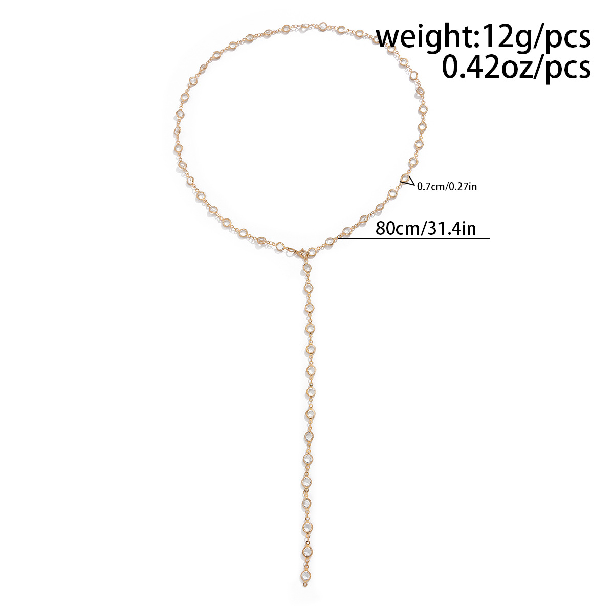 Title 3, Womens Fashion Tassel Y-shaped Chain Necklace,...
