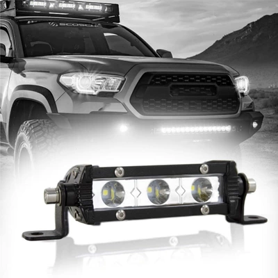 Ultra-Nazik Tək Sıralı 3LED 9W Yolsuzluq Avtomobili Dam İşığı