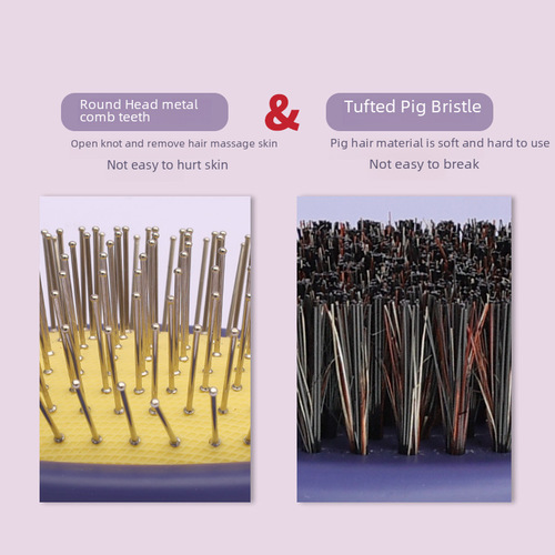Pet comb for grooming, with bristles to detangle and fluff up dog fur, remove loose hair, brush for dogs to untangle hair