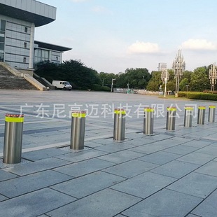 Chengdu School Entrance and Exit Roadblock 304 Stainless Steel Fully Automatic Intelligent Adjustable Column Anti-collision Column Resistance Car Pier