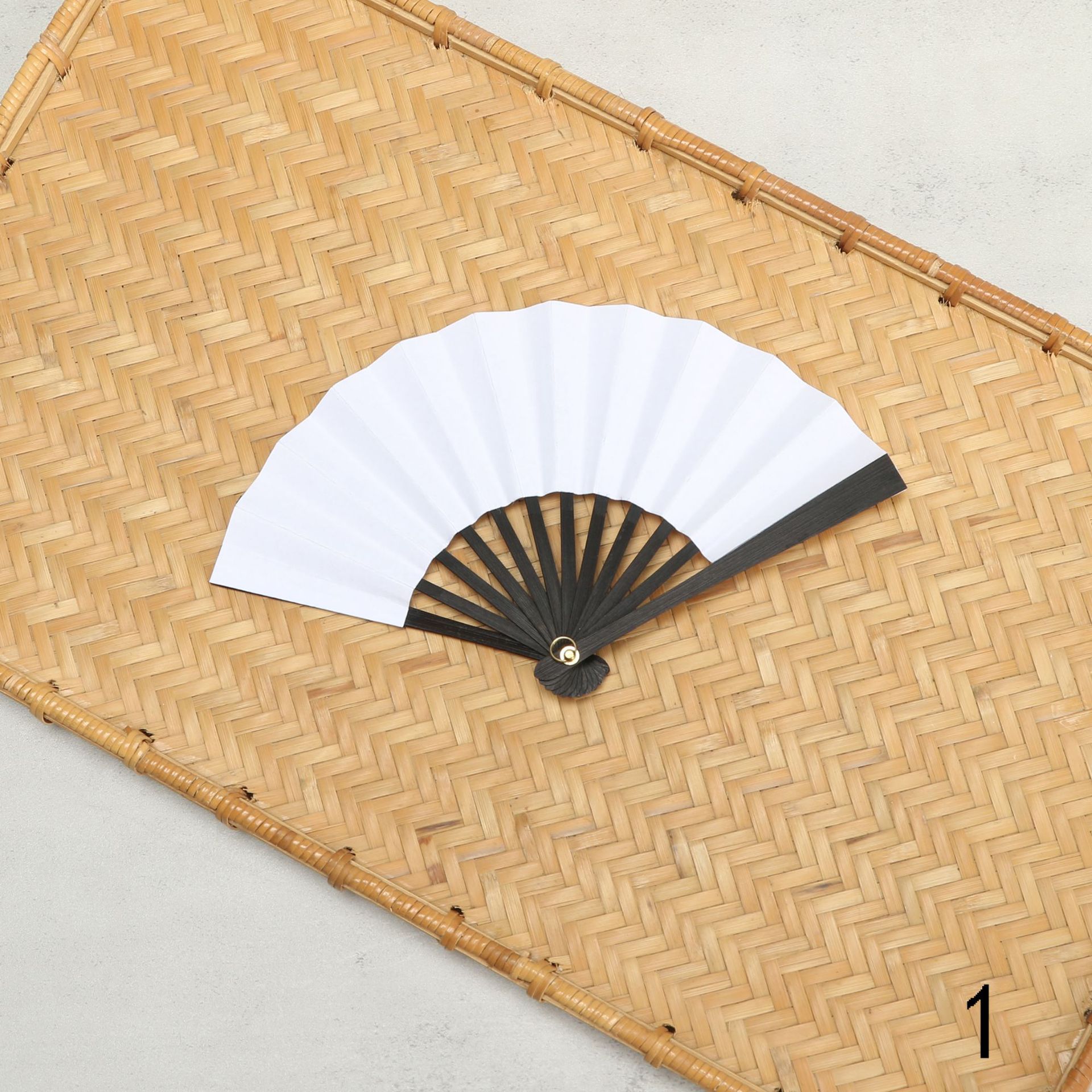 Estilo nacional de bambú Xuan papel ventilador en blanco pintura plegable ventilador para estudiantes danza ventilador muñeca ventilador han Ropa Accesorios ventilador estilo antiguo estilo