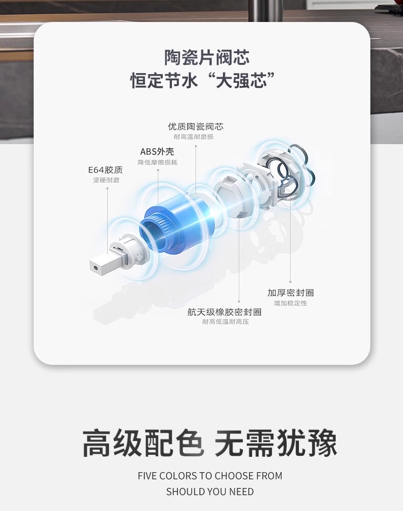 Kitchen magnetic suction cold and hot dual-purpose pull-out faucet, sink for washing vegetables and dishes, anti-splash water, universal rotating telescopic undefined