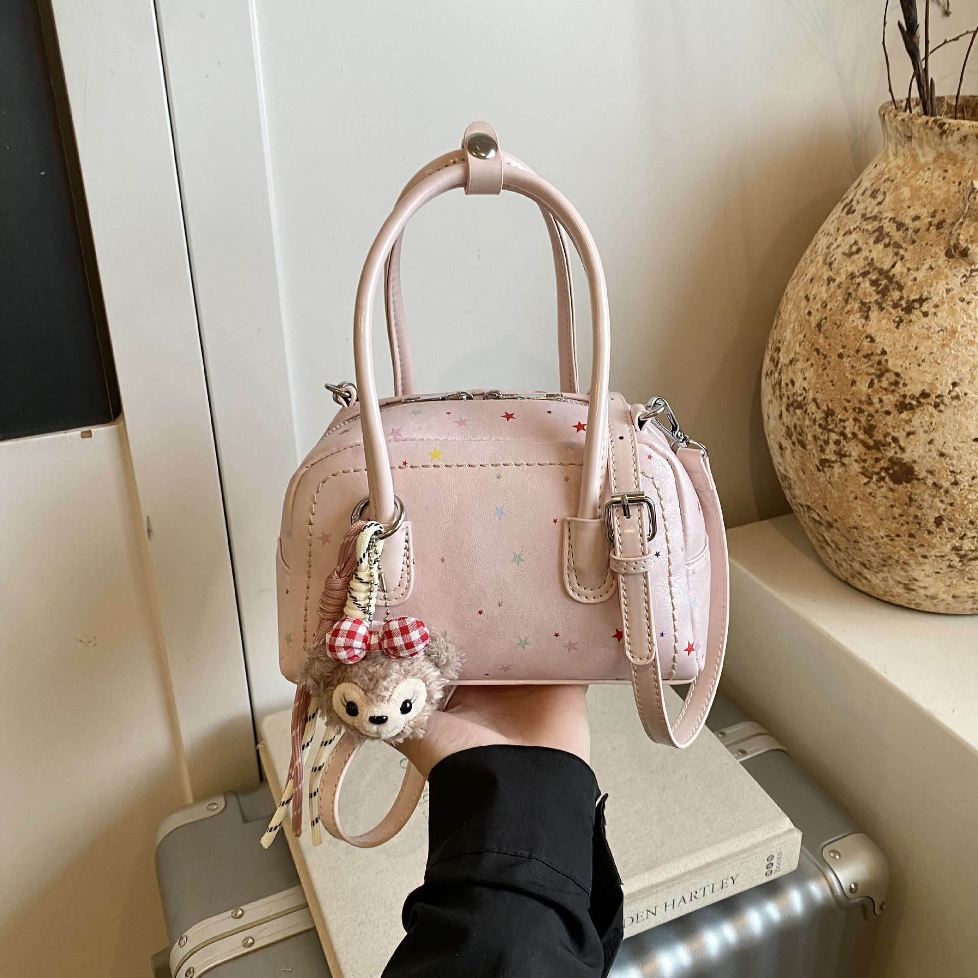 Nicho flor impresión bolsos pequeños bolsos de transporte de hombro bolsos de brazo de moda diarios bolsos portátiles image 5