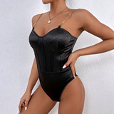 Цепь, цветной приятный телу топ с чашечками, европейский стиль, (Трансграничная торговля), эффект подтяжки, с открытой спиной, в обтяжку