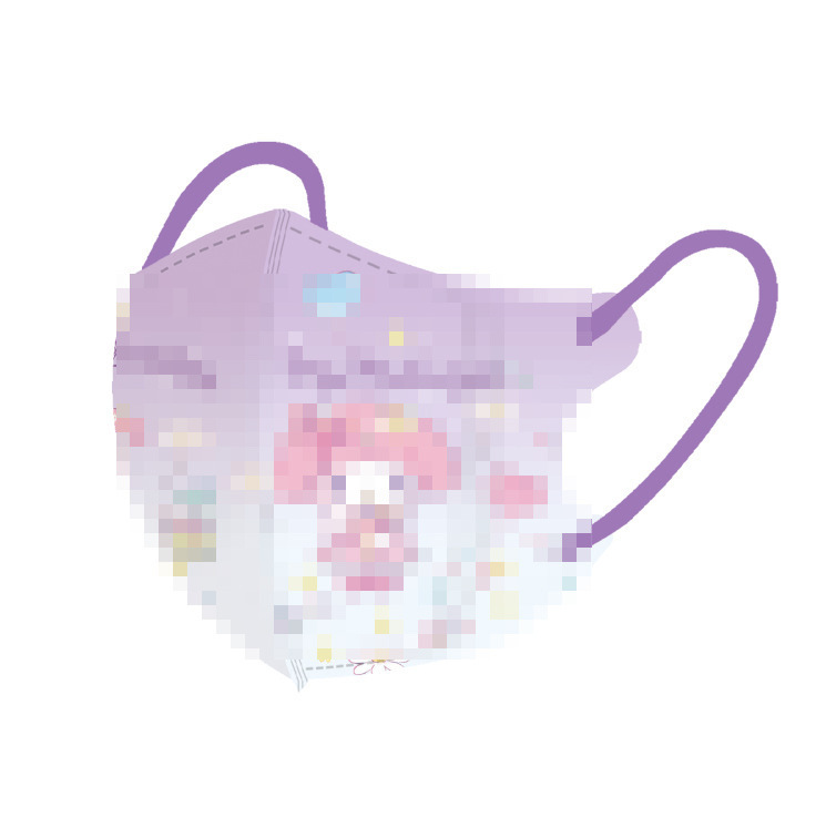 漫画のパターンのかわいい使い捨て子供用マスク 3D 効率的な保護学生独立してパッケージ化された通気性のある保護マスク|undefined