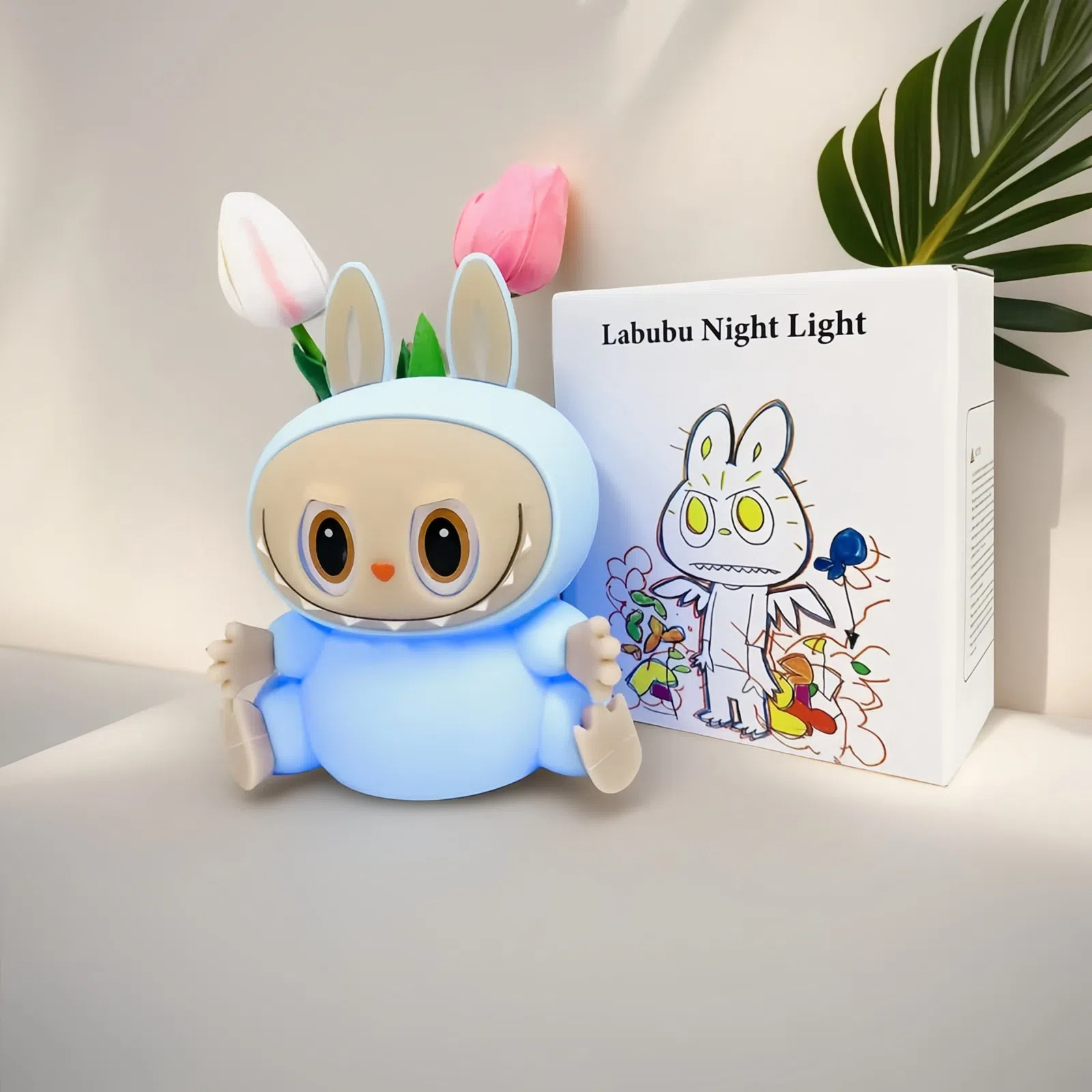Conejo transfronterizo lámpara de noche lámpara de dormitorio cabeza de cama para dormir atmósfera de regalo de cumpleaños para niñas compañeras de dormir lámpara de palmadilla