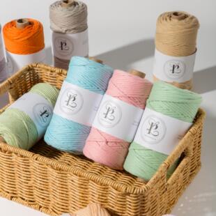 �S��ֱ�N3mm�ιɼ����޾��K macrame��̺�Kdiy�־�������ɫ���K