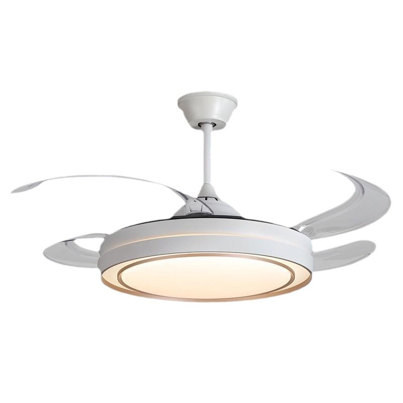 Ventilador de dormitorio moderno simple invisible silencioso ventilador de techo luz de viento grande sala de estar comedor ventilador de techo