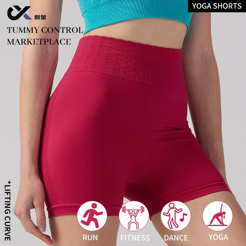 Спортивные шорты для бега верховой езды Быстрая суха Йога Шорты Трёхточечный Фитнес-шорты