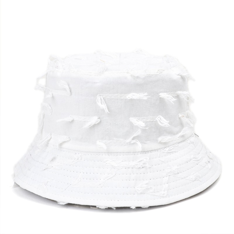 Holiday, Daily Occasion Unisex Sweet Simple Style Solid Color Tassel Wide Eaves Bucket Hat