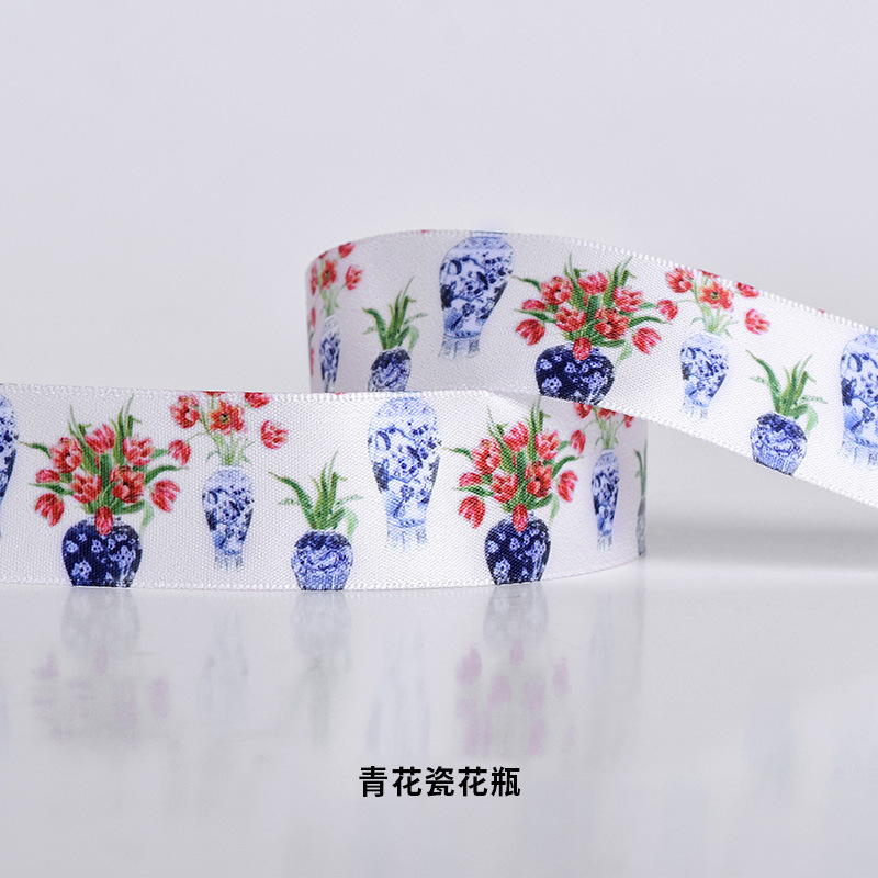 Transferencia de calor personalizada 1 rollo de pedido cinta de estilo chino Hanfu accesorios de ropa cinta de embalaje de regalo de bricolaje cinta