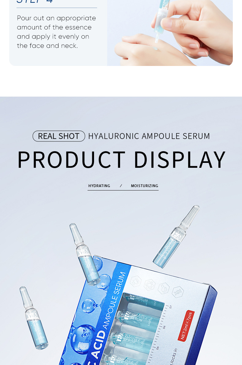 SADOER hyaluronic acid moisturizing ampoule essence cross-border export factory direct sales