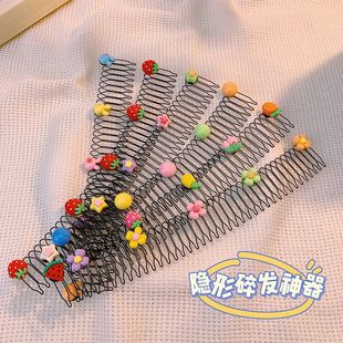 New children's broken hair artifact extended version baby hair comb cute hairband inverted comb little girl does not hurt hair hairpin