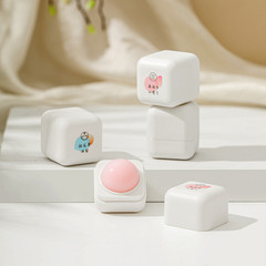 同款桃作固體香水香膏男女士淡香持久香氛學生隨身便攜體香膏