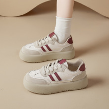 奥古狮登厚底德训鞋女2025新款秋季巨好看复古休闲板鞋小白运动鞋