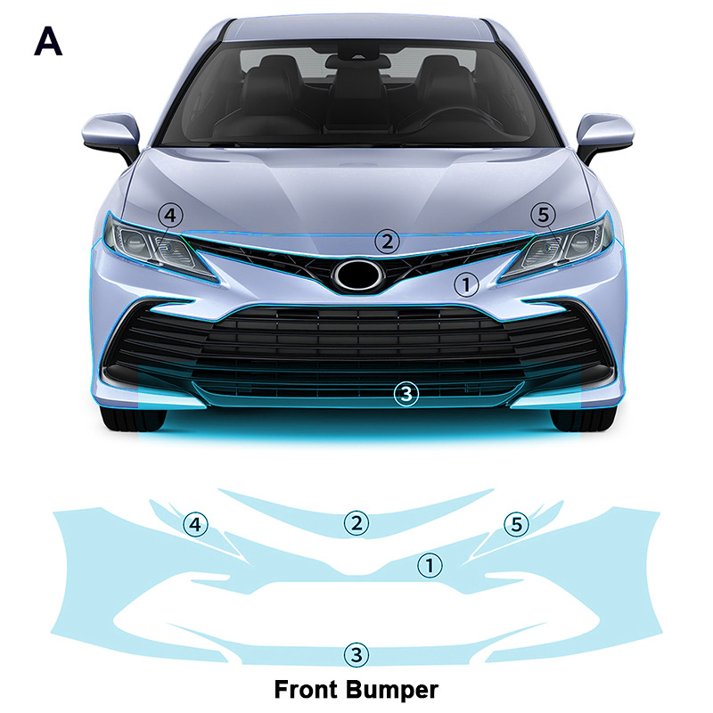 Cross-border exclusive for Toyota Camry LE XLE TPU invisible paint protective film to prevent scratches and brighten