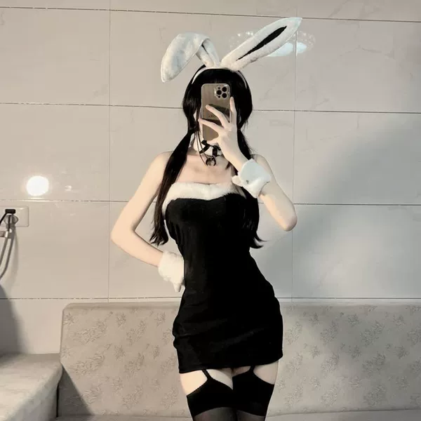 Guaiguai Christmas Outfit-Black (Including Headband)