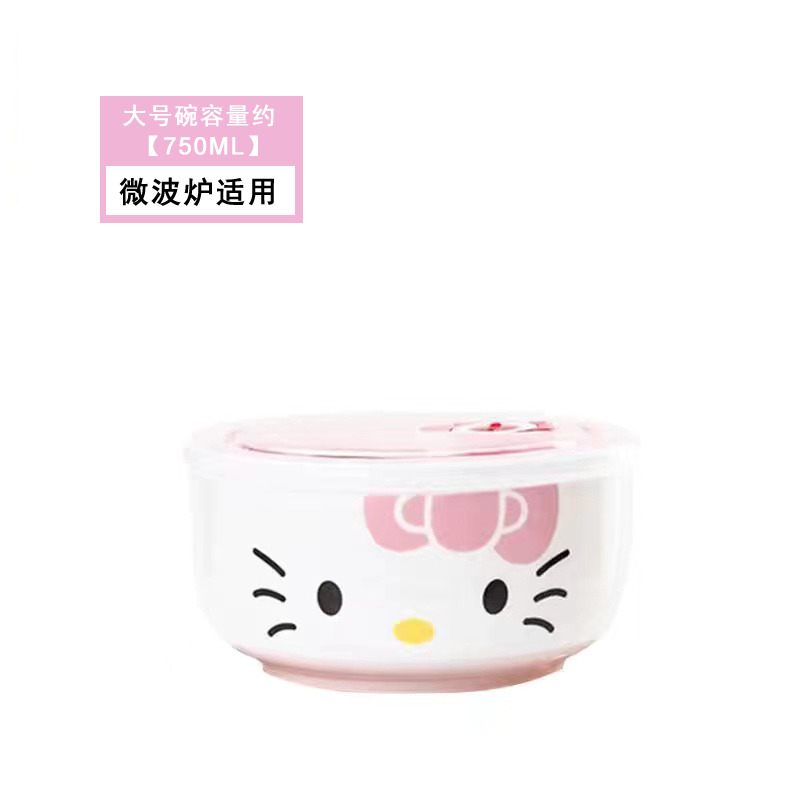 陶器製鮮度保持ボウル 3点セット 蓋付き 弁当箱 密閉鮮度保持ボックス 電子レンジ対応 学生用 大型インスタントラーメン弁当箱|undefined