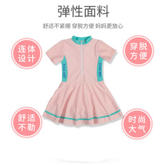 Children's swimwear wholesale for girls, one-piece 2023 new sunscreen swimwear, middle school training swimming equipment