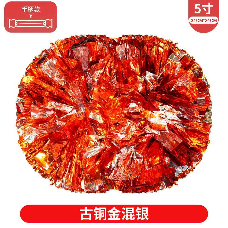 Porristas Bola de flores porristas mano flor mano sacudida flor danza rendimiento mano flor porristas flor bola de color rendimiento