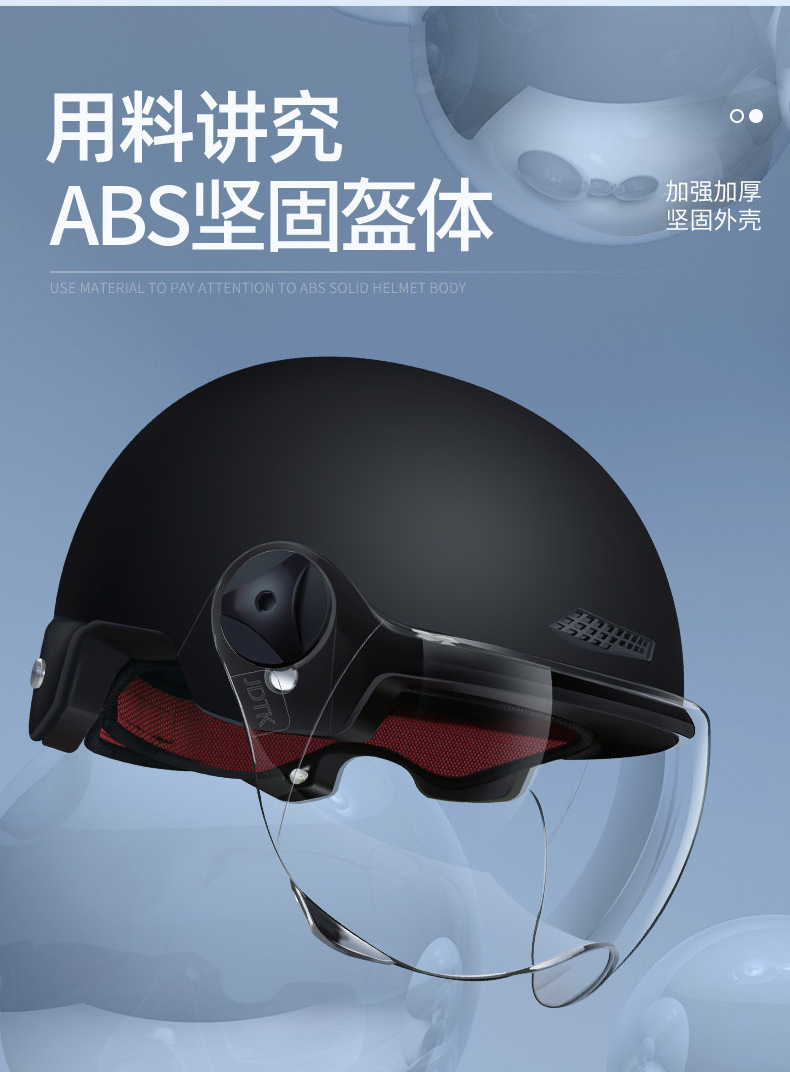 3C certified electric scooter helmet, 2023 sun-protective electric motorcycle helmet for men and women, lightweight, meets national safety standards