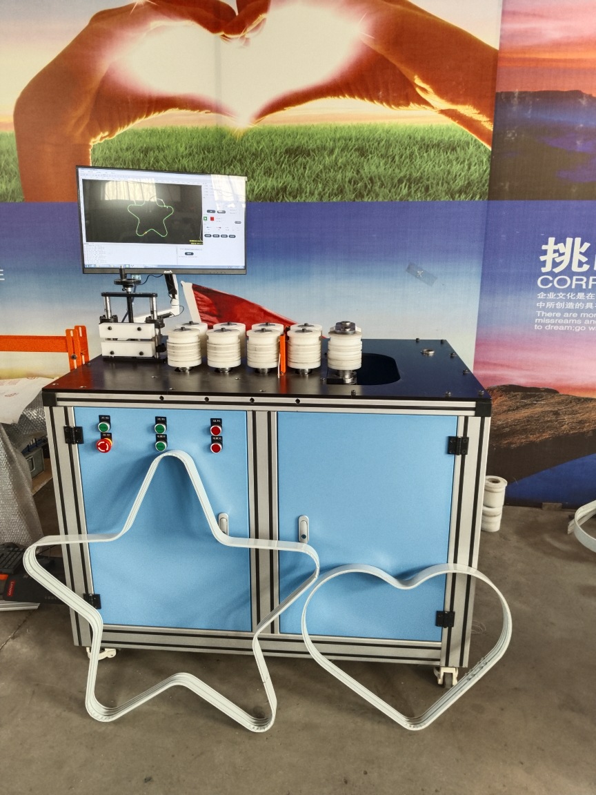 数控双向折弯机卡布灯箱弯圆机图形导入餐桌包边机镜框弯圆机