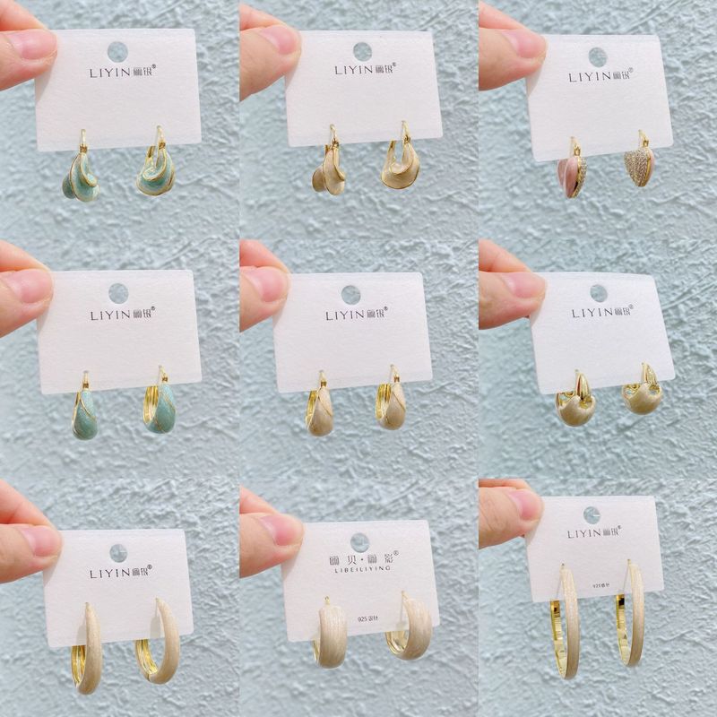 Liyin/Libeliying カラフルなオイルドリップシリーズ ニッチデザイン 高級感 おしゃれな雰囲気 イヤリング イヤリング|undefined