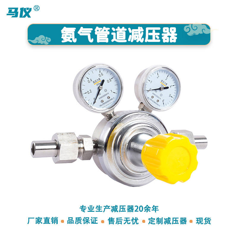 工厂供应现货液氨双表减压器YQA-20/20A不锈钢氨气管道减压阀