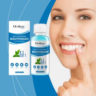 Oralhoe Fresh Mint Mouthwash Cleans Residuals with One Rinse and Improves Oral Care