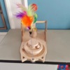 Ferris wheel from natural wood, universal toy, getting rid of boredom, cat