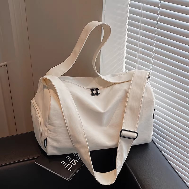 2026 Simple Solid Color Fashionable Gym and Travel Bag with Separate Wet and Dry Compartments, Lightweight Handbag, Crossbody and Shoulder Bag