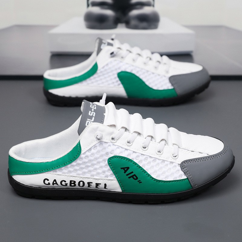 Zapatillas Baotou para hombre, calzado de verano para exteriores, zapatillas de malla transpirables, sandalias de playa cómodas para hombre, zapatos para hombre image 3