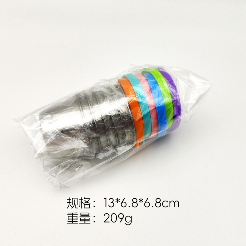 クロスボーダー 304 ステンレス鋼調味料皿パターンなし密封シリコン蓋 40 ミリリットルソースカップ屋外ポータブルディップカップ|undefined