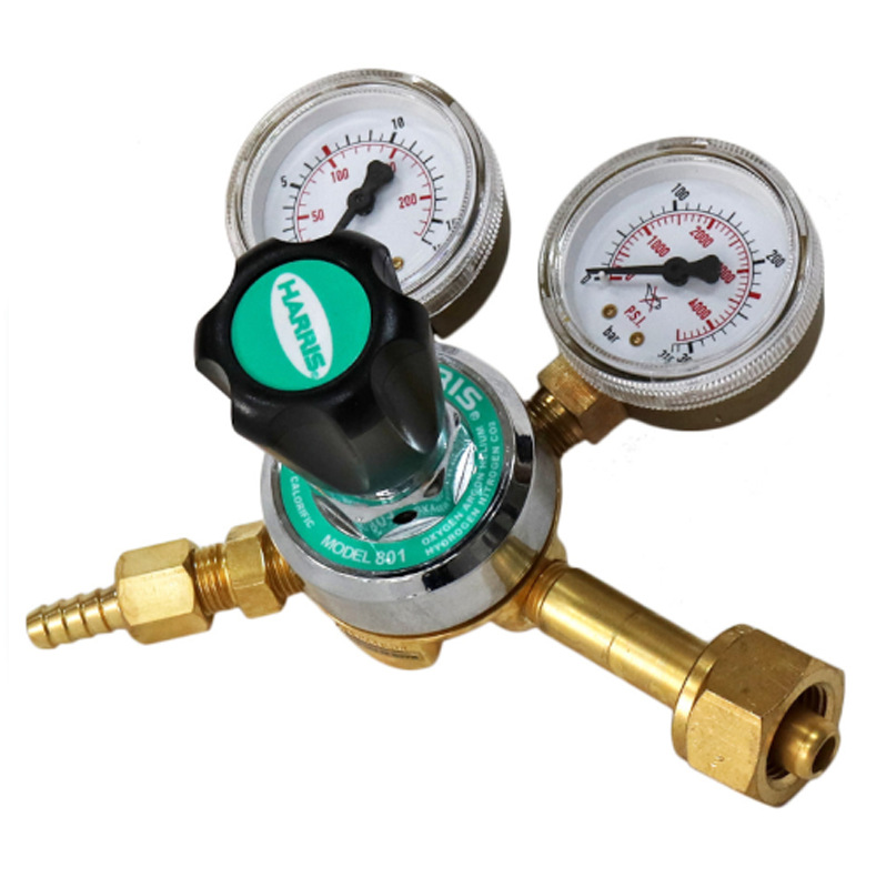 SINGLE STAGE CGA300 INLET HARRIS INDUSTRIES GAS REGULATOR