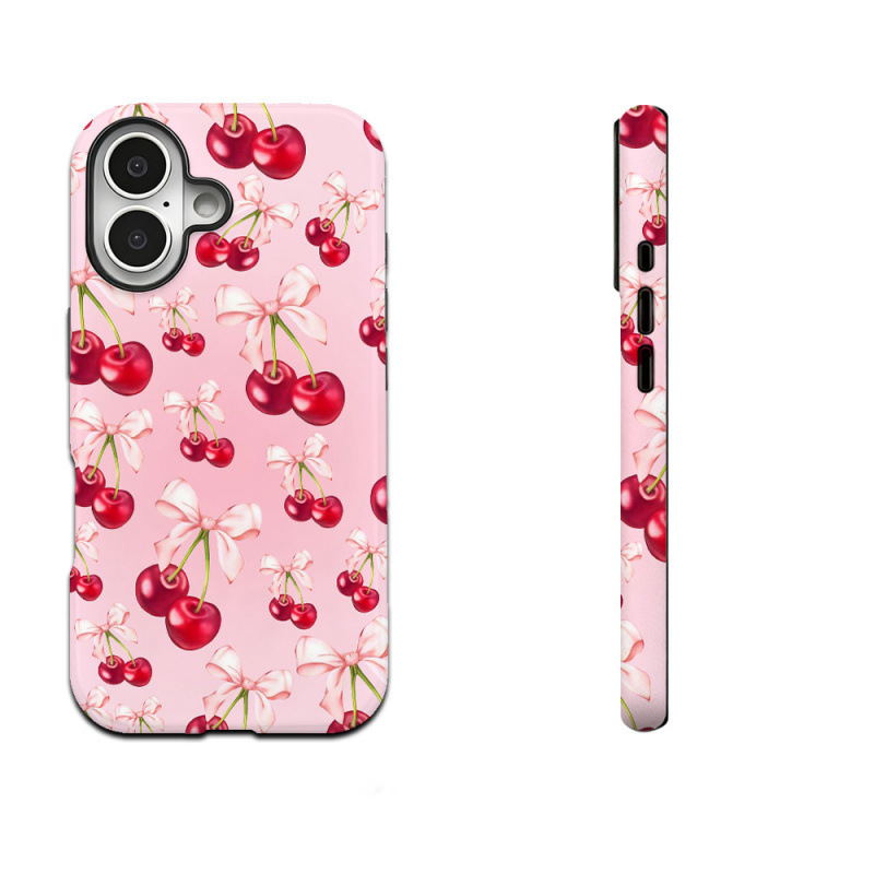 Cross-Border Dropshipping Girly Pink Cherry Pattern Magnetic Apple Mobile Phone Protective Cover Suitable for Apple 17 Mobile Phone Case Cross-Border Dropshipping Girly Pink Cherry Pattern Magnetic Apple Mobile Phone Protective Cover Suitable for Apple 17 Mobile Phone Case