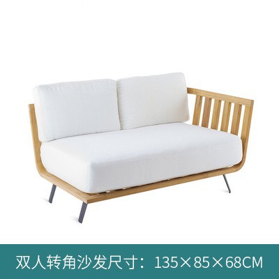 Fábrica personalizada sofá al aire libre patio teca caña sofá grupo villa caña sofá jardín ocio muebles al aire libre