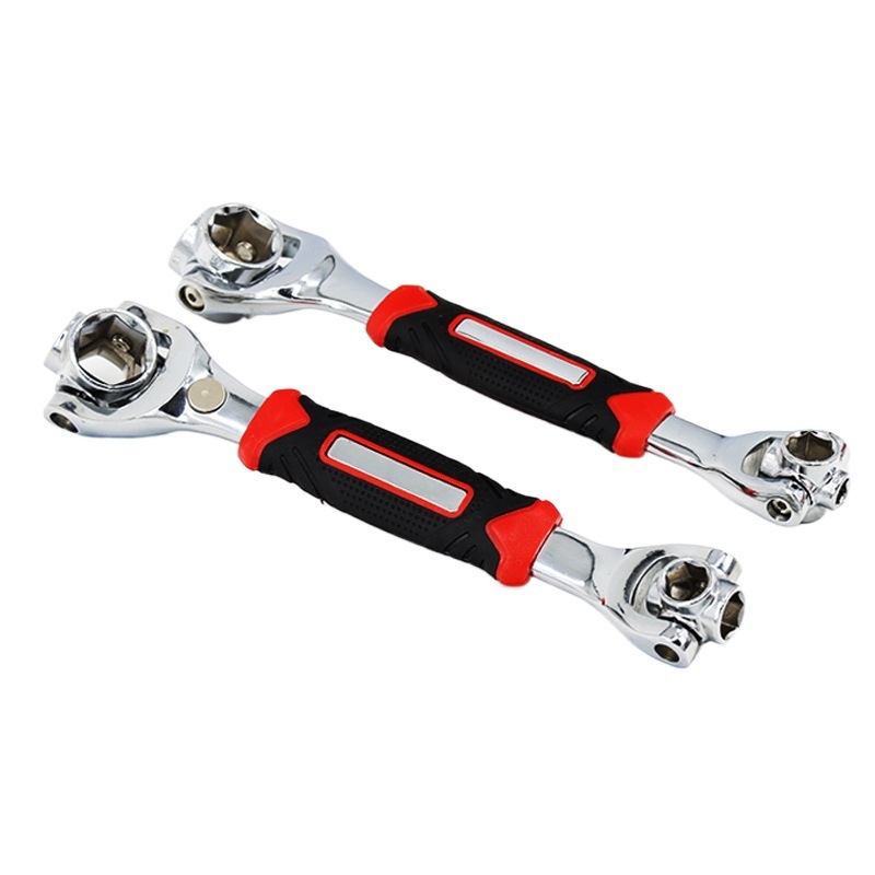 Llave multipropósito doméstica 52 en uno conjunto de llave de manguito multifuncional 8 en 10 llave giratoria de cabeza múltiple