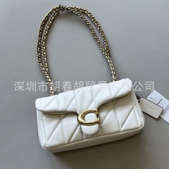 纯原C家新款羊皮菱格tabby26绗缝酒神包链条单肩斜挎女包腋下包