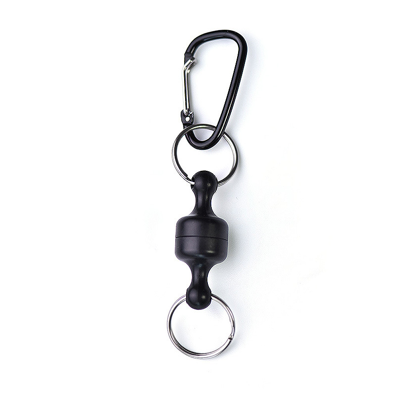 Nueva luya pesca hebilla colgante hebilla magnética al aire libre montañismo hebilla colgante rápida cuerda perdida inalámbrica fuerte hebilla telescópica magnética