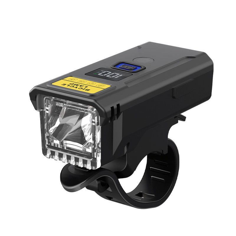 Transfronterizo nueva luz inteligente nocturna luz de bicicleta puede ser controlada remotamente con altavoz pantalla digital USB recargable luz de bicicleta nocturna