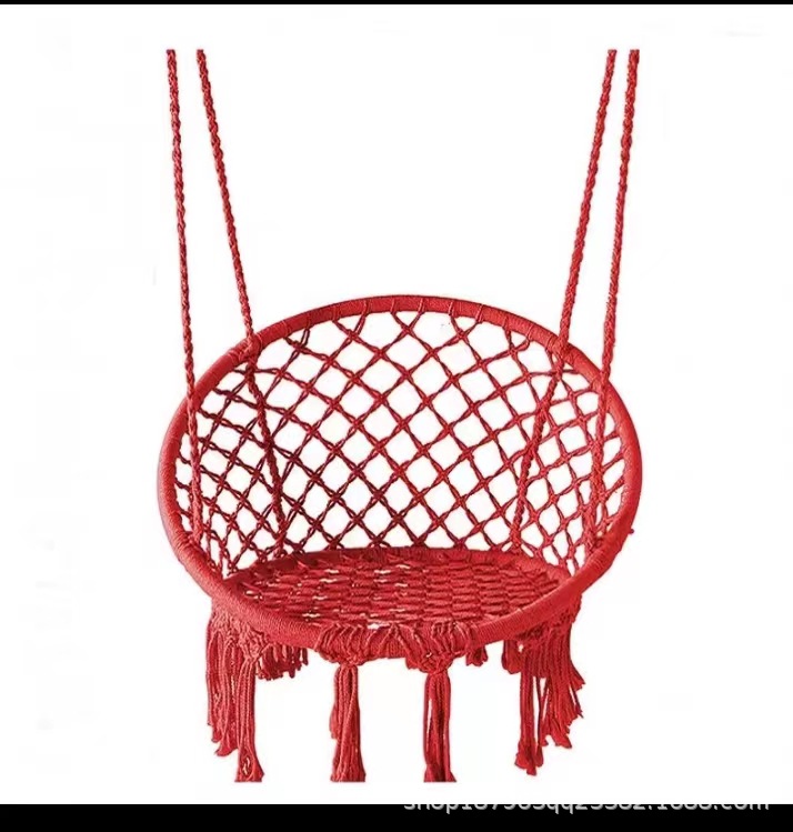 Rojo cesta colgante sólo