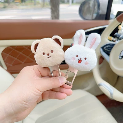 Seat belt shoulder pad Belt Protective Cover for Kidsren and - butter-bear-rabbit-safety-belt-extension-buckle-1-pair